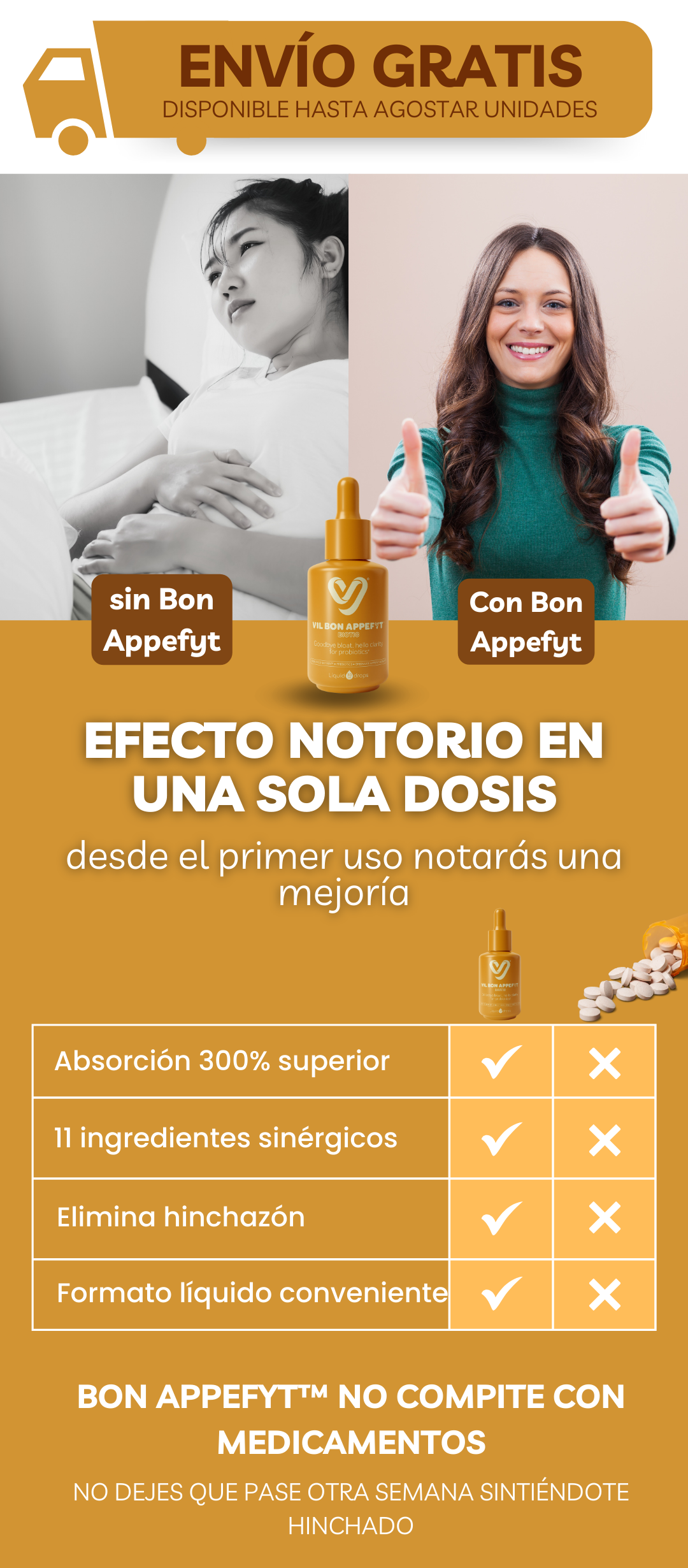 Bon Appefyt Adiós a la Hinchazón Abdominal