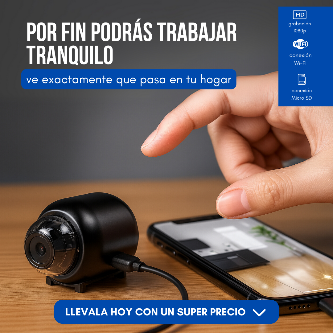 SpyDot TecX -Mini Cámara 1080p