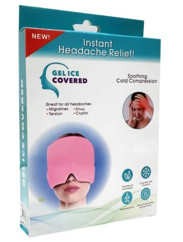 MigraRelief – Máscara de gel terapéutica para migraña y estrés